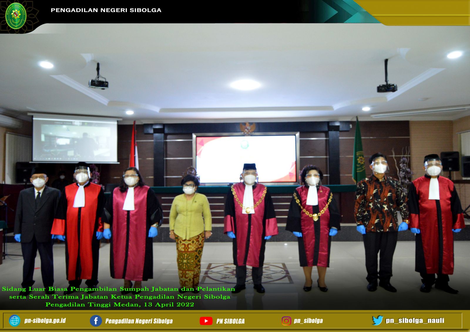 Sidang Luar Biasa Pengambilan Sumpah Jabatan Dan Pelantikan Serta Serah